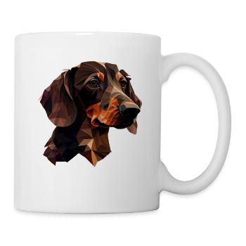 Rauhaardackel Dachshund Hund Hunde Welpe Dackel - Tasse - Weiß - Rechts