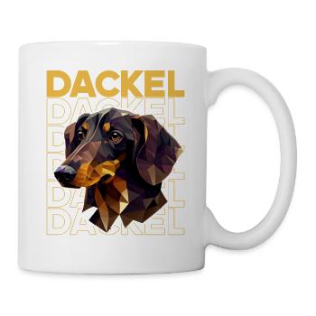 Rauhaardackel Dachshund Hund Hunde Welpe Dackel - Tasse - Weiß - Rechts