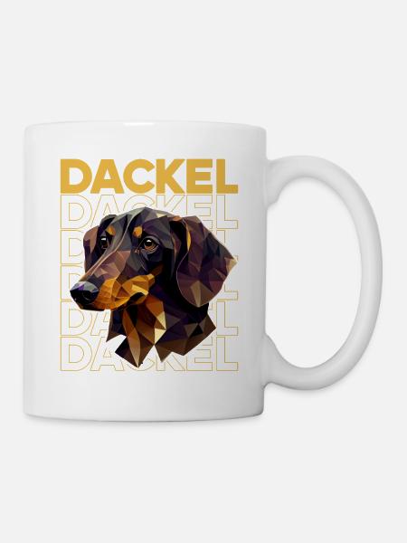 Rauhaardackel Dachshund Hund Hunde Welpe Dackel - Tasse - Weiß