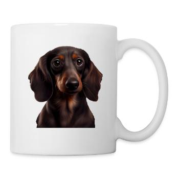 Rauhaardackel Dachshund Hund Hunde Welpe Dackel - Tasse - Weiß - Rechts