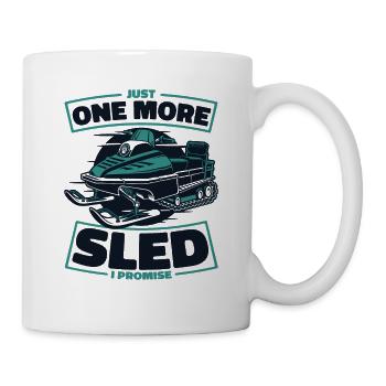 Just One More Sled I Promise Snowmobile Driver - Mug - white - Right