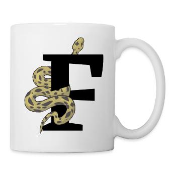 Letter f snake - Mug - white - Right