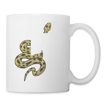 Buchstabe e Schlange - Tasse - Weiß - Rechts