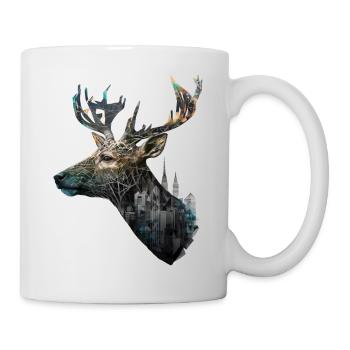 Deer Gift Animal Deer Animal Motif Forest Elk Zoo - Mug blanc - blanc - Droite