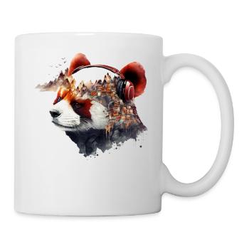 Red Panda Gift Panda Bear Art Animal Zoo Motif - Mug - white - Right