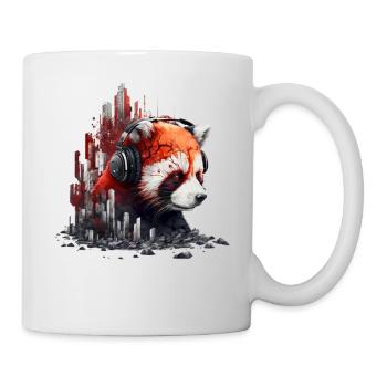 Red Panda Gift Panda Bear Art Animal Zoo Motif - Mug - white - Right