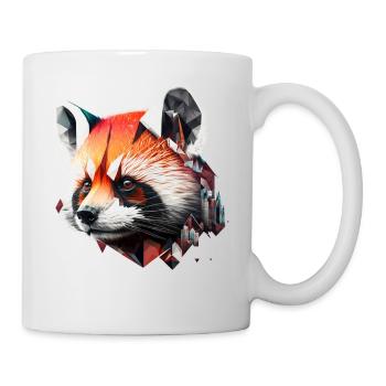 Red Panda Gift Panda Bear Art Animal Zoo Motif - Mug - white - Right