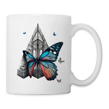 Butterfly Art Animal Gift Animal Motif - Mug - white - Right