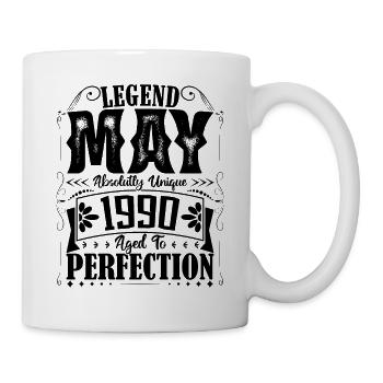 May 1990. Birthday May 1990. Gift May 1990. - Mug - white - Right