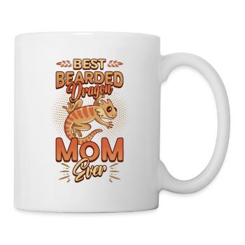 Meilleure mère de dragon barbu de tous les temps - Mug blanc - blanc - Droite