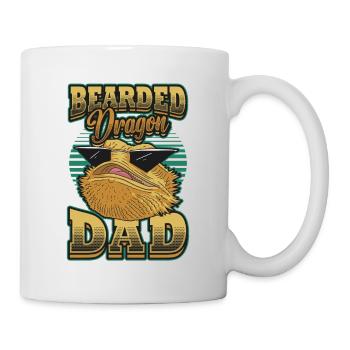Meilleur père dragon barbu de tous les temps - Mug blanc - blanc - Droite