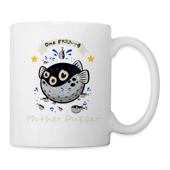 Poisson-globe - Dicton amusant - Mug blanc - blanc - Droite