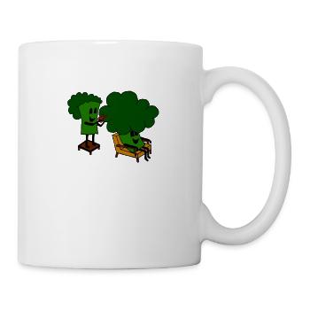 Friseur Friseurin Brokkoli Haare schneiden - Tasse - Weiß - Rechts