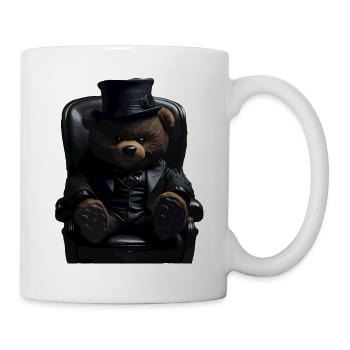 TEDDYBÄR GANGSTER DESIGN - Tasse - Weiß - Rechts