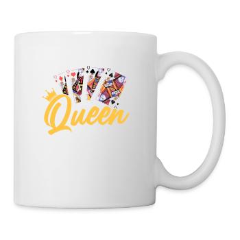 Queen Of Poker Gambling Card Player - Mug - white - Right