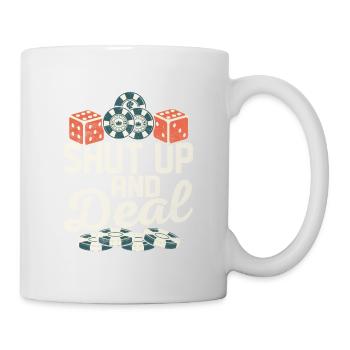 Tais-toi et traite les joueurs de poker - Mug blanc - blanc - Droite