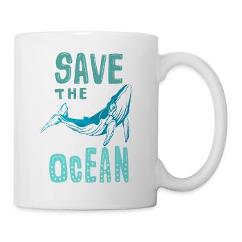 Save The Ocean - Tasse - Weiß - Rechts