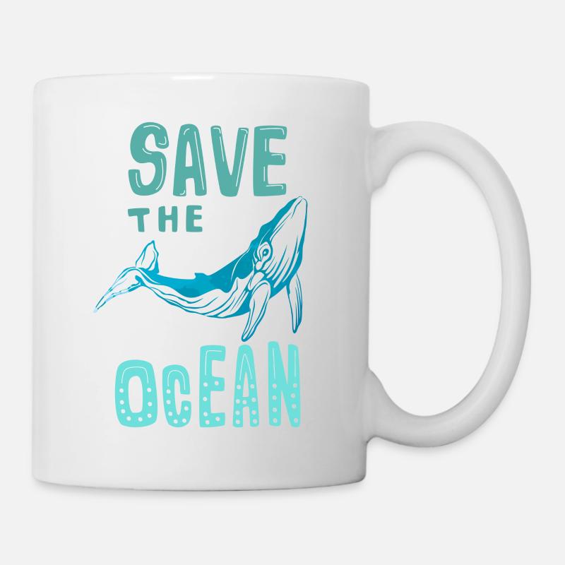 Save The Ocean - Tasse - Weiß