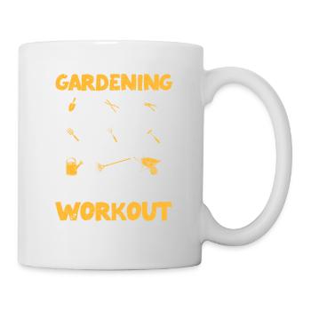 Gardening The Original Full Body Workout Funny - Mug - white - Right