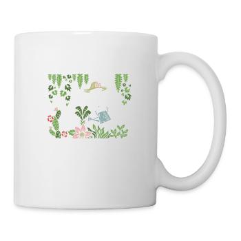 Der Garten ist mein glücklicher Ort Lustige Garten - Tasse - Weiß - Rechts