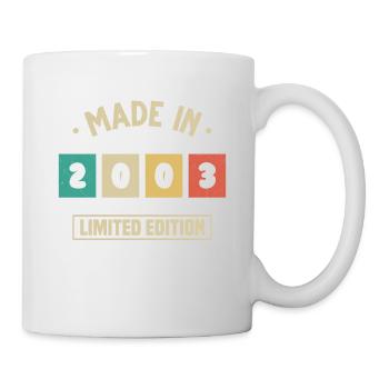 Jahrgang 2003 Geburtstagsgeschenk 2003 - Tasse - Weiß - Rechts