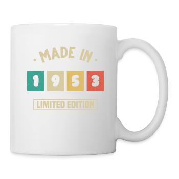 1953 Vintage Geburtstagsgeschenk 1953 - Tasse - Weiß - Rechts