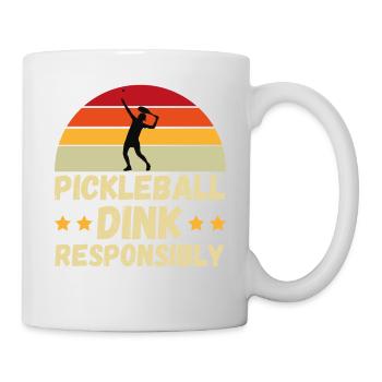 pickleball Dink Responsibly Gift - Mug - white - Right
