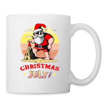 Weihnachten im Juli Santa Hawaii Sonnenbrillen Weihnachtsmann - Tasse - Weiß - Rechts
