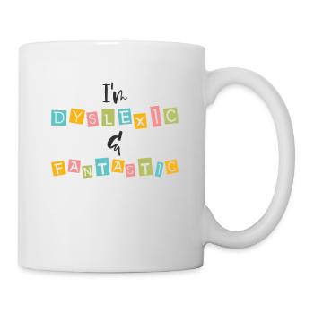 Dyslexia Awareness Colorful Learning Disability - Mug - white - Right