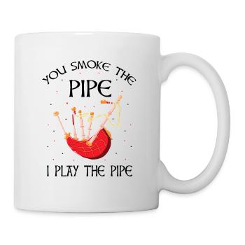 Conception de cornemuse pour Scotland Pride et cornemuse - Mug blanc - blanc - Droite