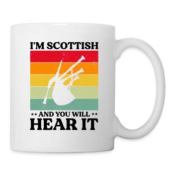 Conception de cornemuse pour Scotland Pride et cornemuse - Mug blanc - blanc - Droite
