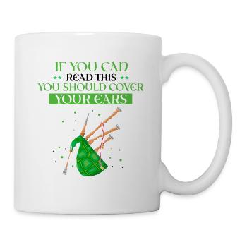 Scotsman Zitat für Dudelsackmusiker und Dudelsack - Tasse - Weiß - Rechts