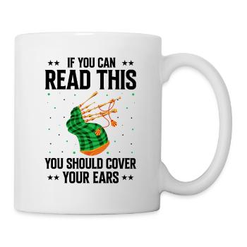Bagpipes for bagpipe instructors and bagpipers - Mug - white - Right