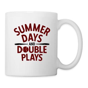 Baseball - Tasse - Weiß - Rechts
