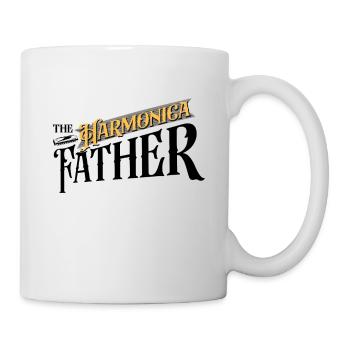 The Harmonica Father Harmonicist Mouth Harp Gift - Tasse - Weiß - Rechts