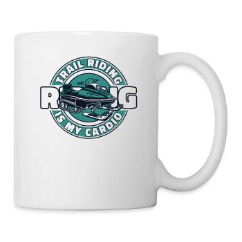 Trail Riding Is My Cardio Snowmobile Driver - Mug - white - Right