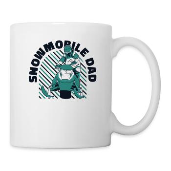 Snowmobile Dad Snowmobile Snowmobile Snow Motorcycle - Mug - white - Right