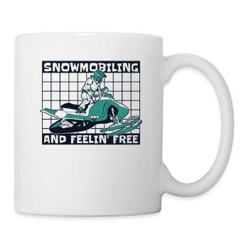 Motoneige et conducteurs de motoneige sans sensation - Mug blanc - blanc - Droite