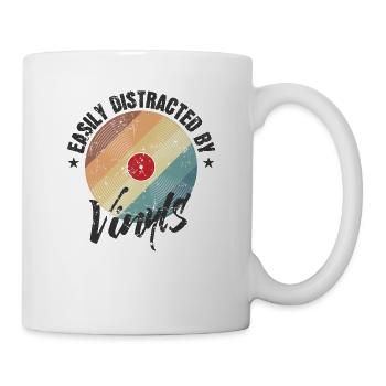 Easily Distracted by Vinyls Record - Mug - white - Right