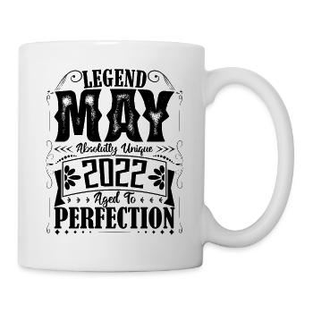 Mai 2022. Anniversaire mai 2022. Cadeau may 2022. - Mug blanc - blanc - Droite