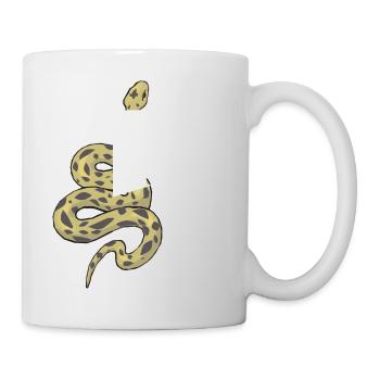 Buchstabe p Schlange - Tasse - Weiß - Rechts