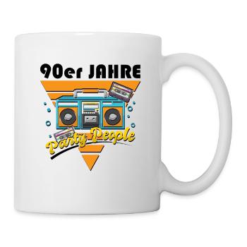90er - Jahre - Party - People - Tasse - Weiß - Rechts