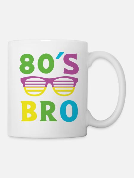 Costume 80s Bro Vintage Retro1980 - Mug - white