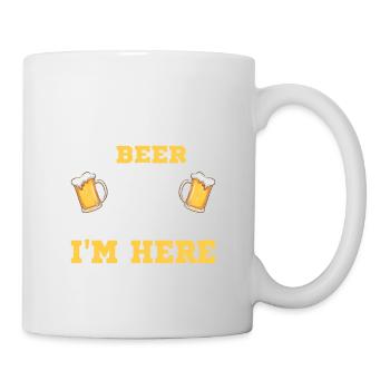 Golf And Beer That's Why I'm Here Golfing Par Tee - Mug - white - Right