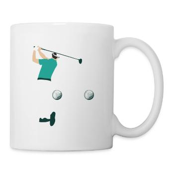 I'd Rather Be Golfing Par Tee Golfing - Tasse - Weiß - Rechts