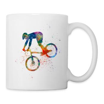 BMX-Fahrrad - Tasse - Weiß - Rechts