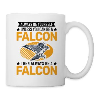 Always be yourself Falcon Falknerei Falke - Mug - white - Right