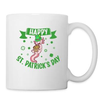 St Patrick's Axolotl - Happy St Patrick's Day - Mug - white - Right