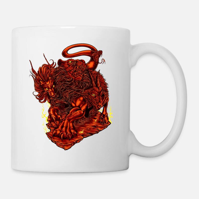 Griechische Mythologie - Chimäre - Tasse - Weiß
