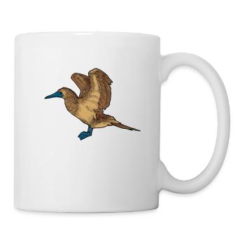 Drawing of a blue-footed booby - Mug - white - Right